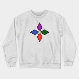 rainbow flower Crewneck Sweatshirt